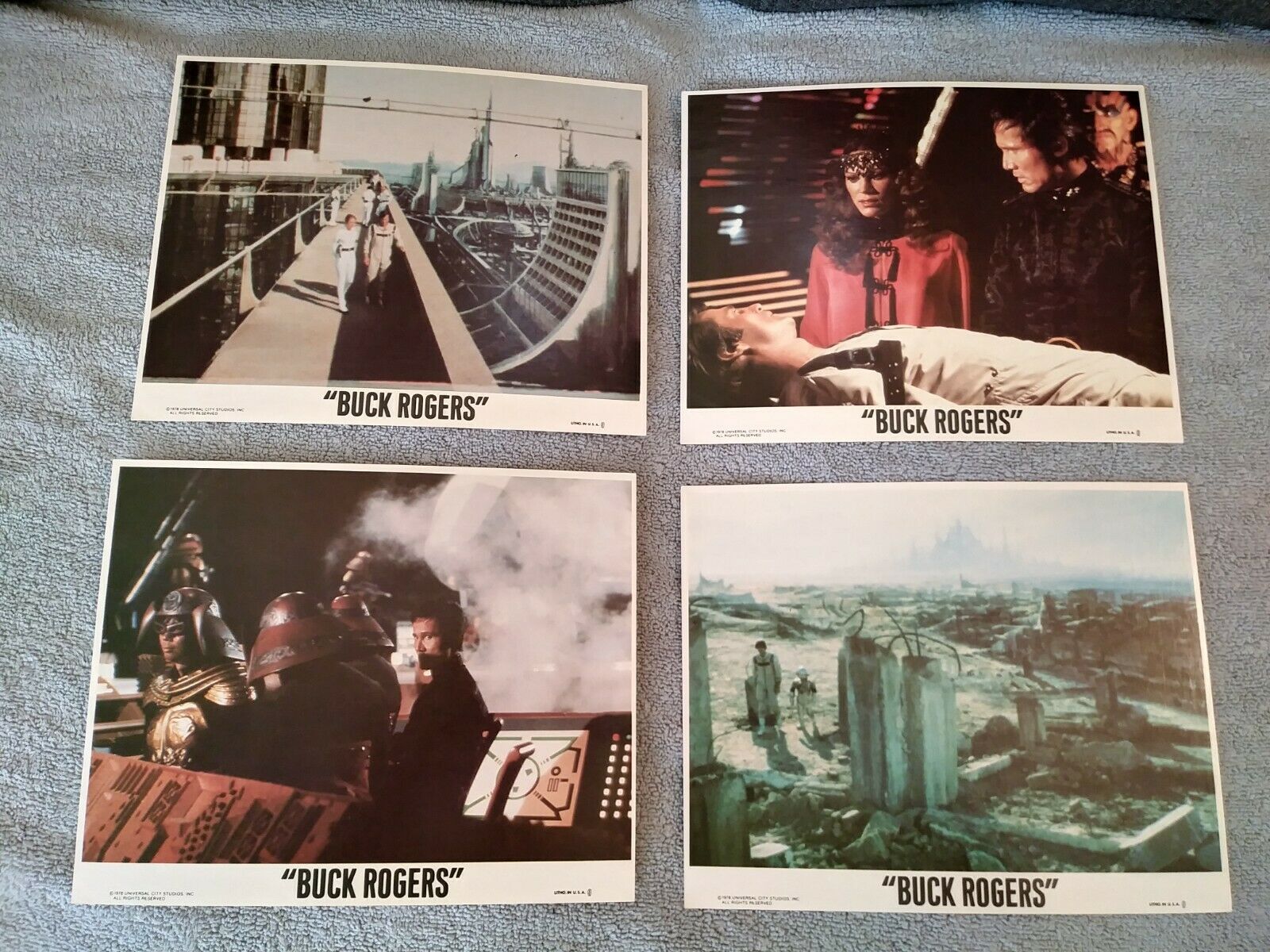 Buck Rogers In The 25th Century!  1978 Stills Set!  8" X 10" 4-piece Set!  Wow!