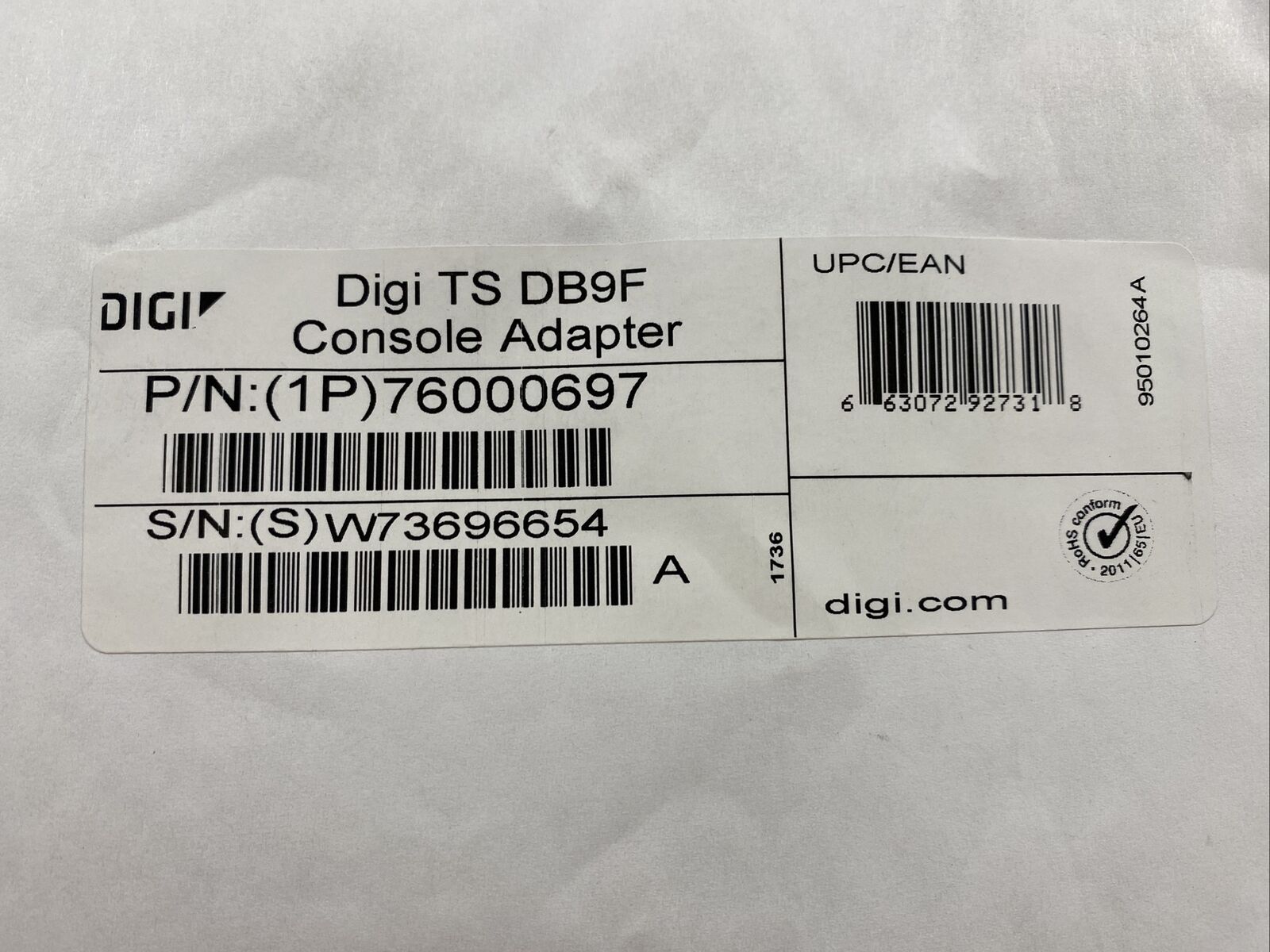Digi Serial Console Adapter 76000697 4 Pack Brand New In Box