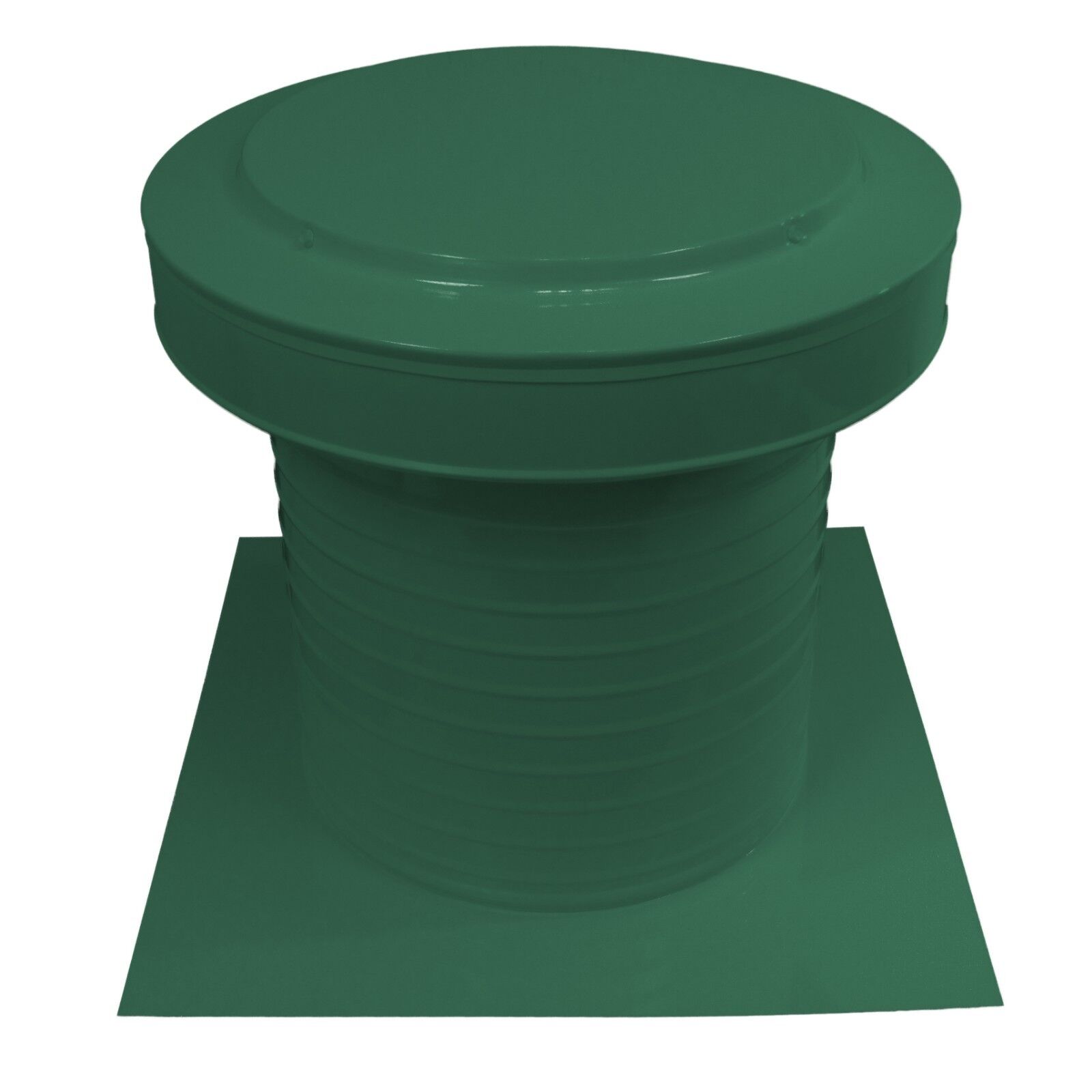 12 inch diameter Keepa Vent an Aluminum Roof Vent for Flat Roofs in Green