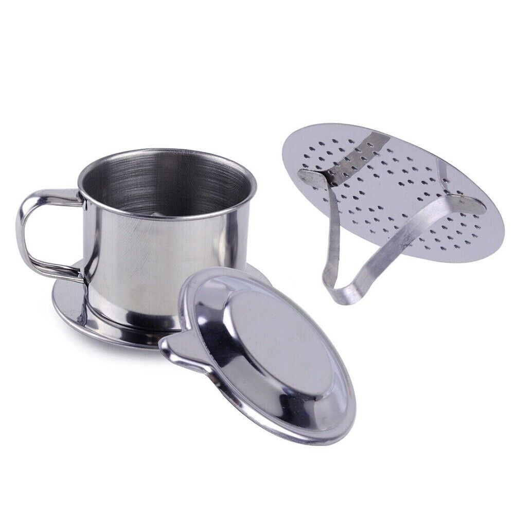 Vietnamese Stainless-Steel Coffee Filter Cup Vietnamese Coffee Drip Pot Parts