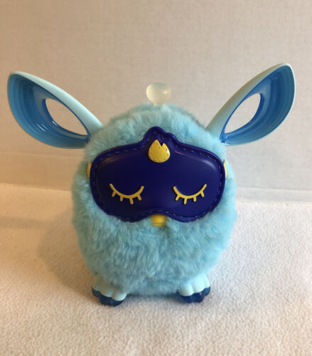 Hasbro Furby Connect Friend Blue Bluetooth Interactive  With Sleep Mask Works