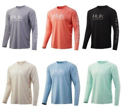 Huk Men's Pursuit Vented Long Sleeve Shirt - Various Sizes and Colors