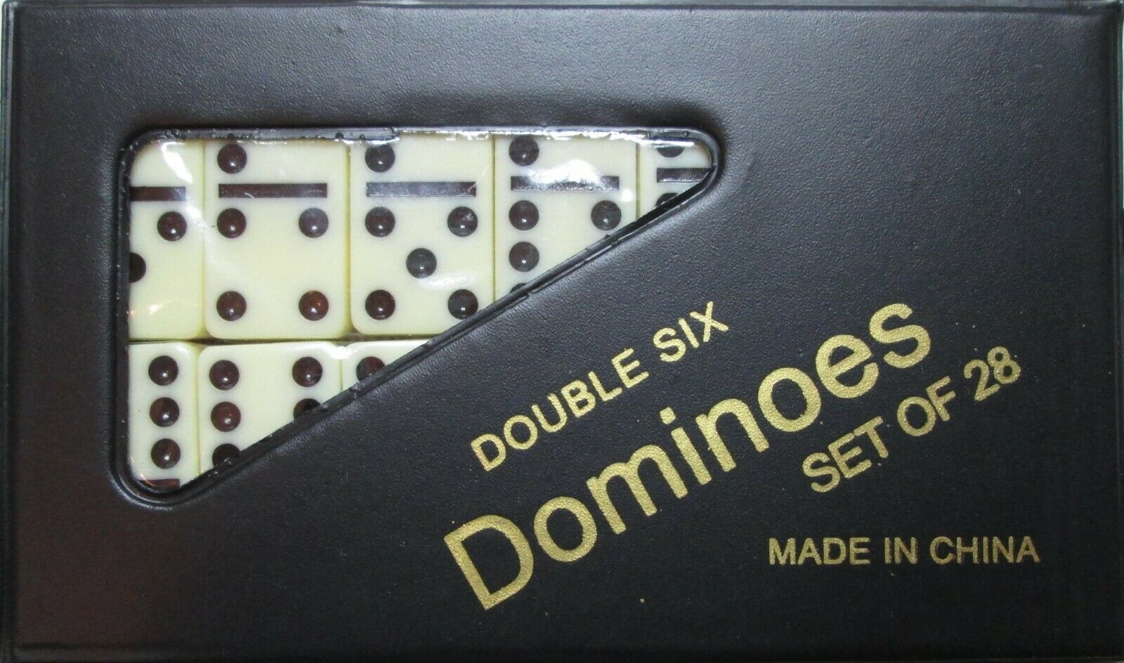 DOMINOES ONLINE DOUBLE SIX GAME MINI SET 28 TILES & CASE/FREE DOMINO SALE