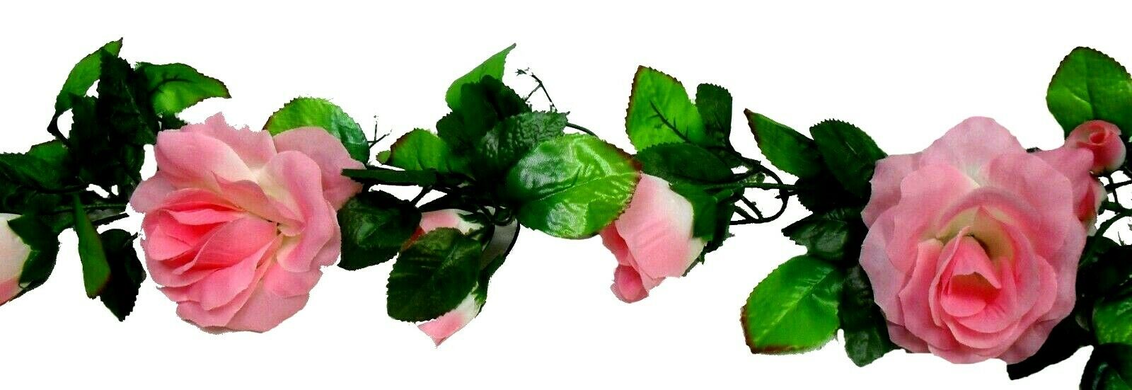 Rose Garland Silk Artificial Flowers Wedding Arch Vines Hanging Greenery Fake