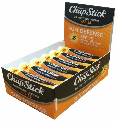 ChapStick Sun Defense SPF 25 0.15 oz, 12-Stick Refill Box