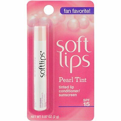 6 Pack Softlips Tinted Lip Conditioner / Moisturizer, Pearl, 0.07 Oz Each