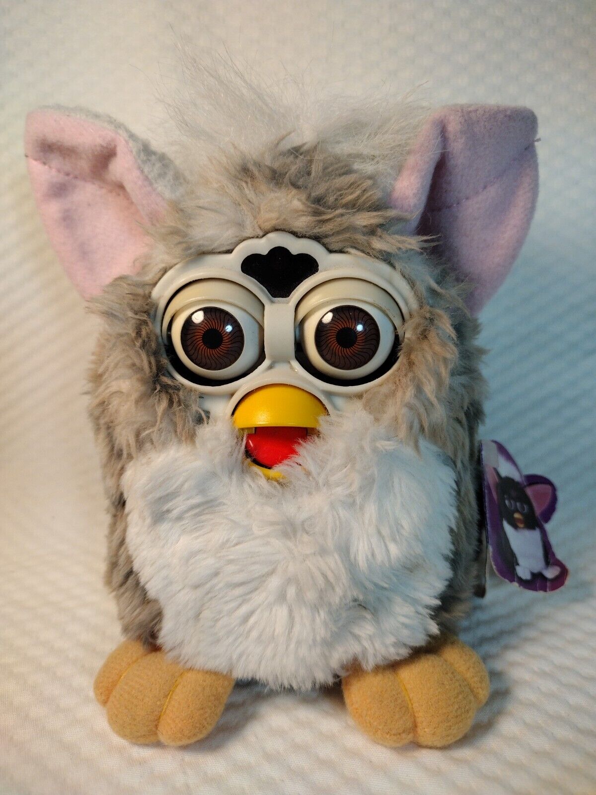 Furby 1998 Gray Shades White Belly Model 70-800 Vintage Non Working Tiger