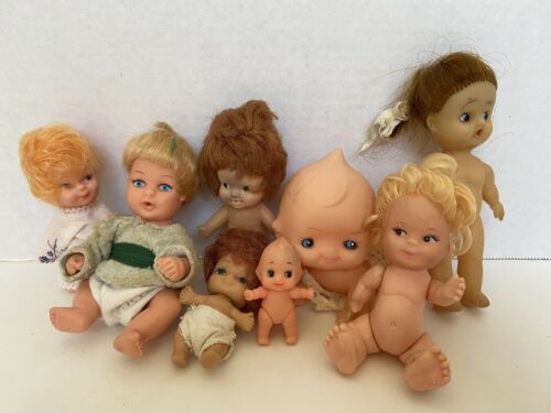 Vintage Doll Lot - As Is, Some Staining/damage; See Photos Ud Co; Uneeda, & More