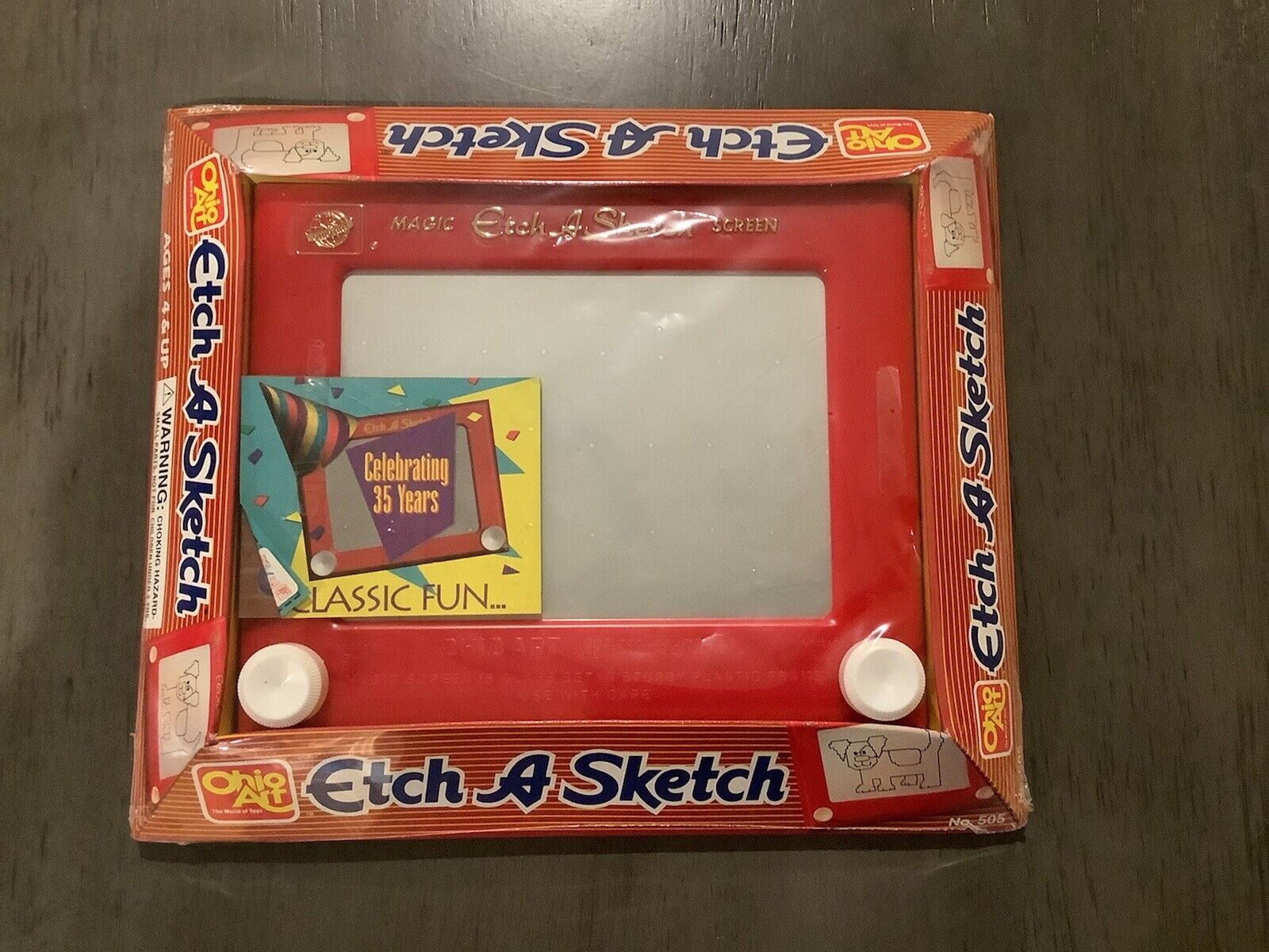 Etch A Sketch “magic Screen” By Ohio Art Factory—sealed In Package Red #505