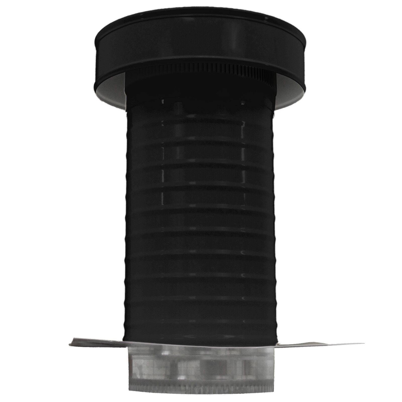 7 Inch Diameter Aluminum Keepa Roof Jack Vent Cap With Tail Pipe In Black
