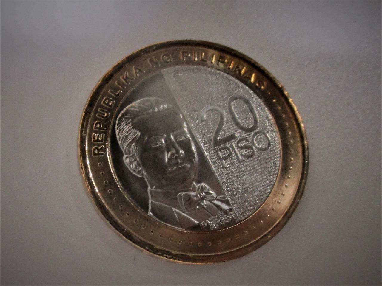 2020 Philippines 20 Piso New Generation Coin Manuel Luis Quezon Uncirculated