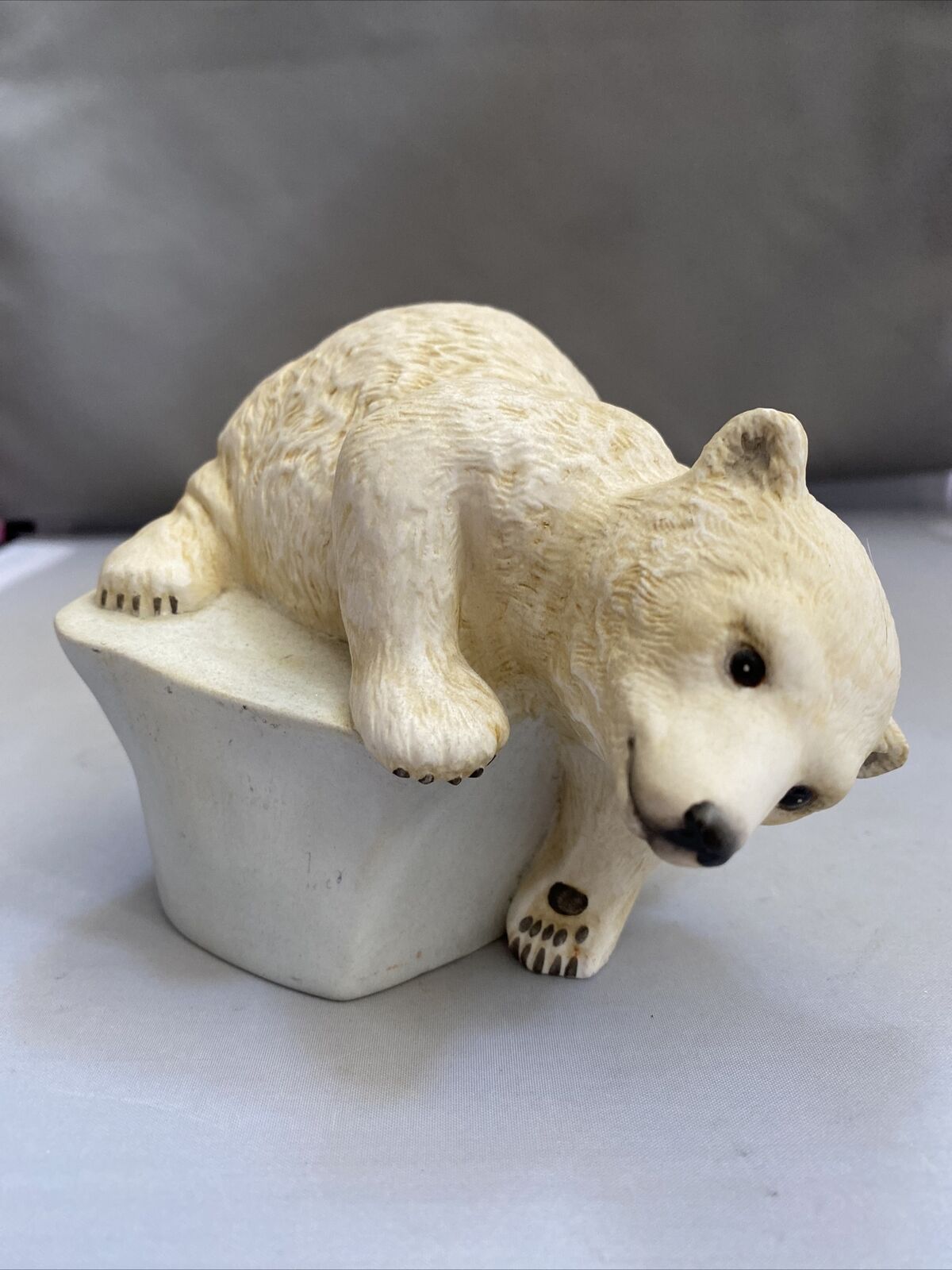 Vintage Polar Bear Figurine By Eva Dalberg Brrrrr 1982 Franklin Mint
