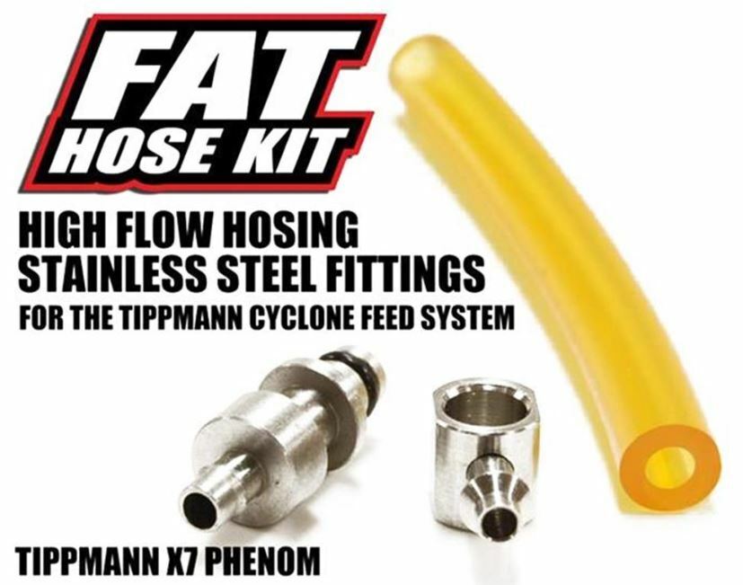 TechT Fat Hose Kit Yellow For Tippmann X7 Phenom Paintball Gun Marker NEW