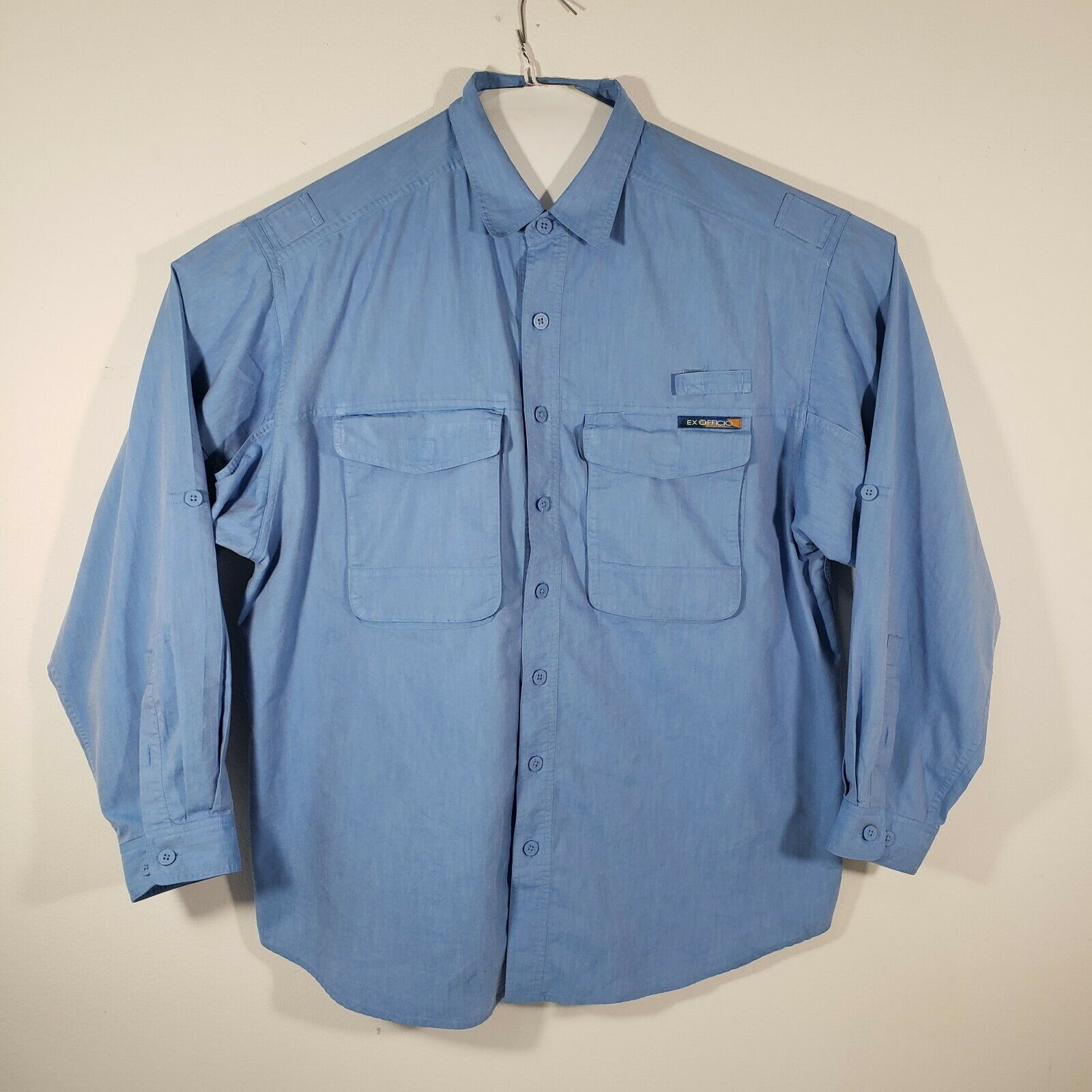 Exofficio Adventure Travel Men's Shirt Long Sleeve Cotton Blend Size 2xl Vented