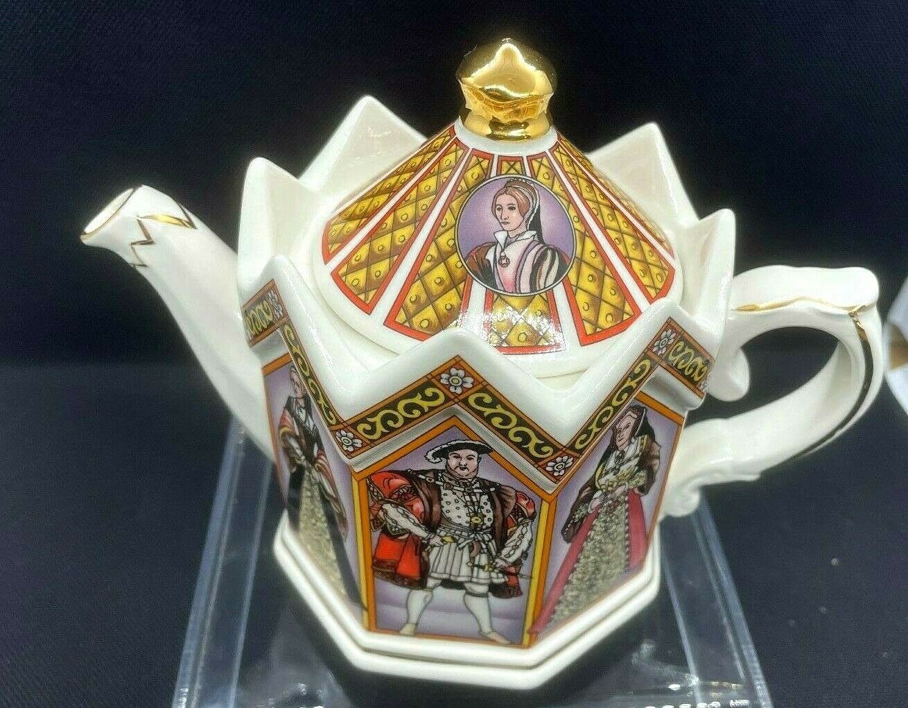 Vintage Sadler Teapot w/Lid, Kings & Queens, Henry VIII, VGC, England
