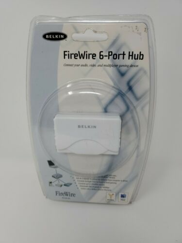 Belkin Firewire 6 Port Hub F5U526-APL External SEALED IPad PS2 Mac Up to 400mbps