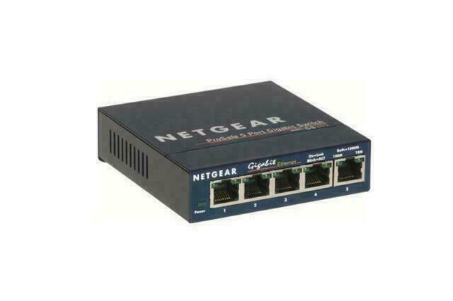 Netgear ProSAFE GS105 5-Port Gigabit Desktop Switch GS105NA ~ NEW