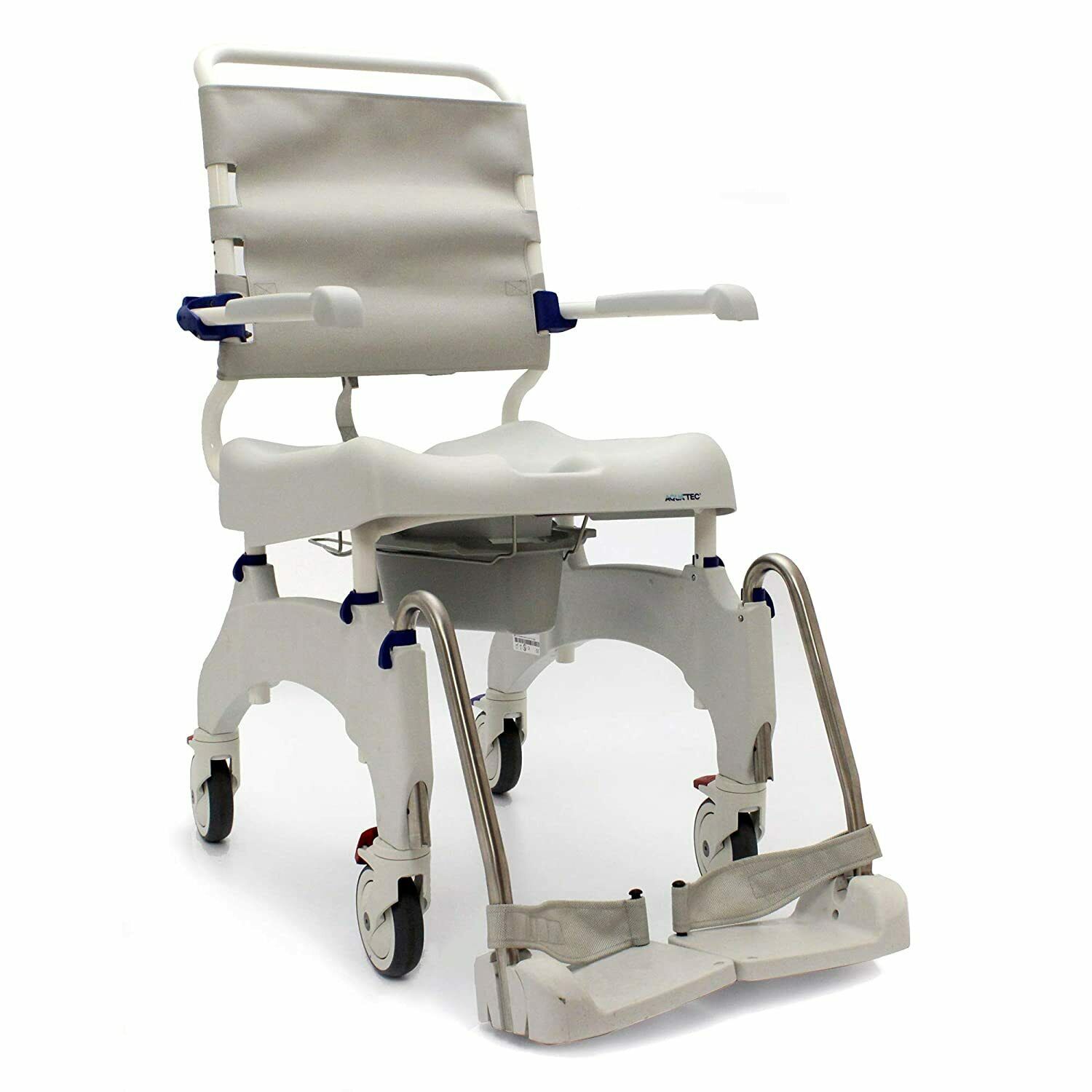 Commode Wheelchair Invacare Aquatec Ocean Ergo W Collection Pan, Lid, And Rail