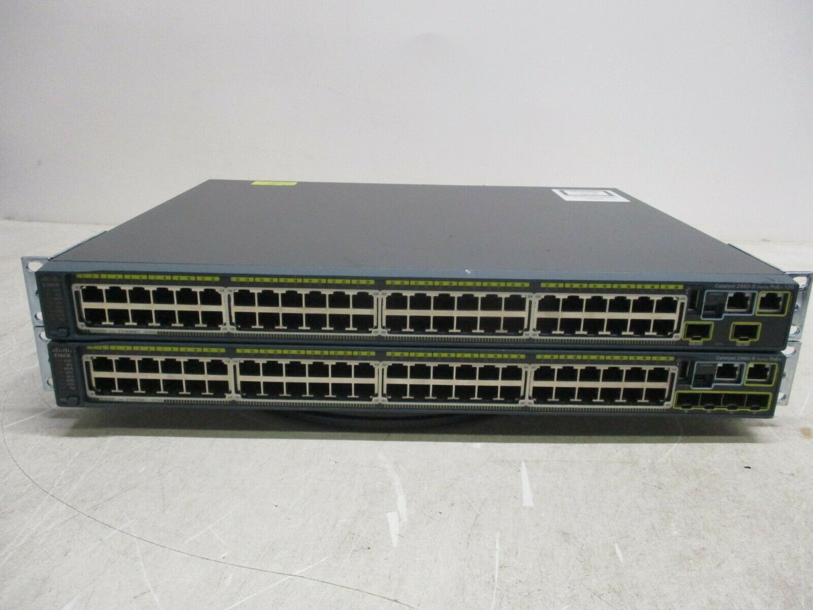 Cisco Catalyst 2960-S Series PoE+ WS-C2960S-48LPS-L  Switch Lot of 2