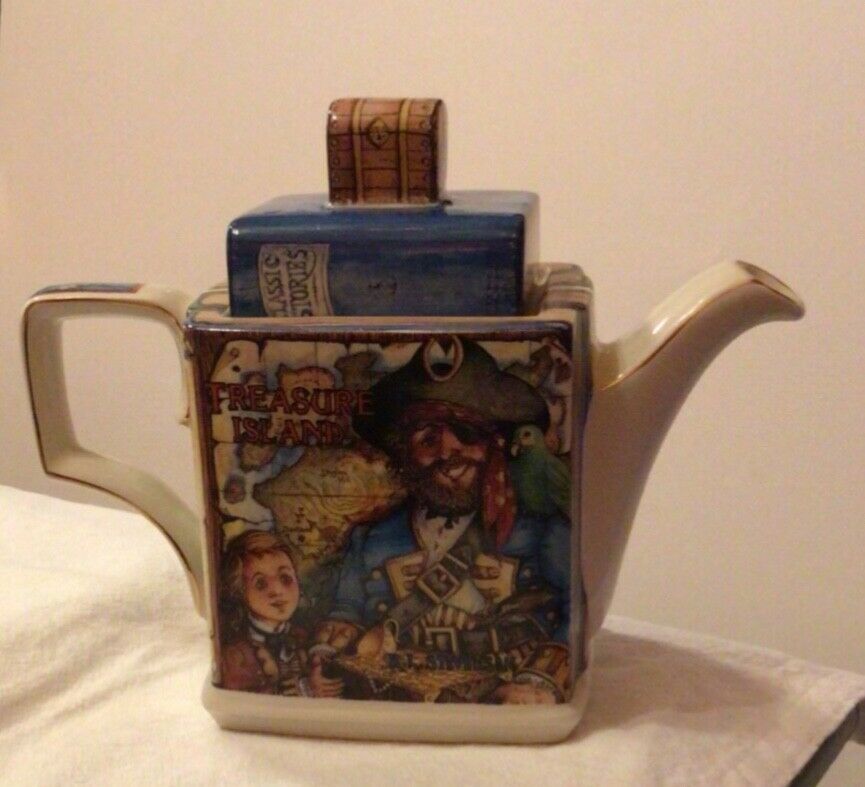 Nice Sadler 2 Cup Teapot Classic Stories Collection Treasure Island England