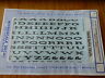 Microscale Decal #30022 Alphabet & Numbers Extended Roman Pass 6