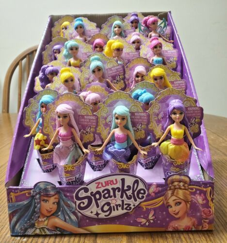 RARE! WOTH BOX!Zuru Mini Sparkle Girlz dolls 4