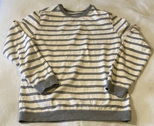 Men’s  Goodfellow  and Co. Gray Striped Long Sleeve Shirt Sz M