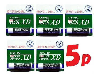 Rohto Mentholatum Medicated Lip Stick Xd Balm 5pcs Heals Dry & Chapped Lipstick