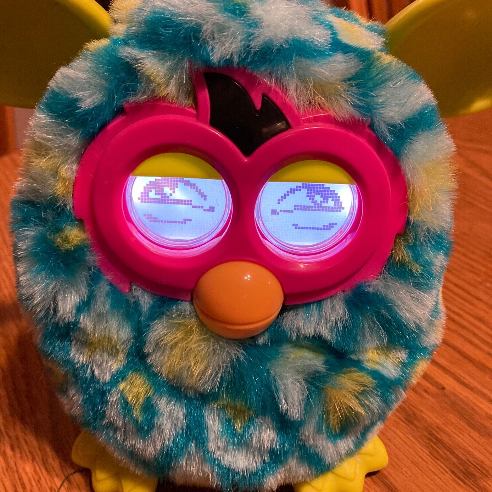 2012 Furby Teal Blue Green Ears Electronic Interactive Toy TESTED And Working