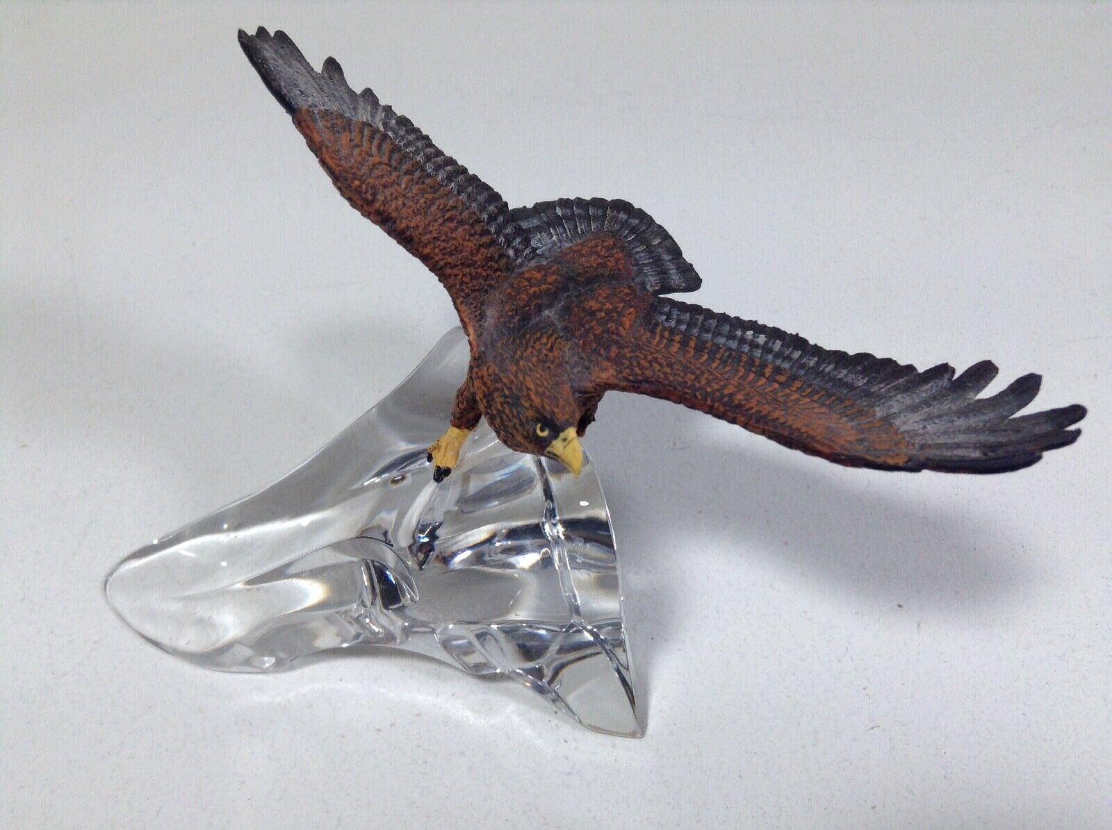 Turkey Vulture On Glass Ice Formation Tfm 3 Inches Tall