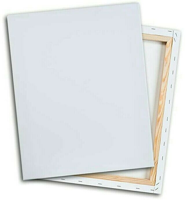 3pk 8"x10" White Cotton Stretched Art Canvases Canvas 5/8" Painting Acrylic Oil