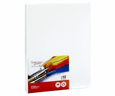 Canvas Panels 12 Pack - 9"x12" Super Value Pack Artist Canvas Panel Boards Fo...