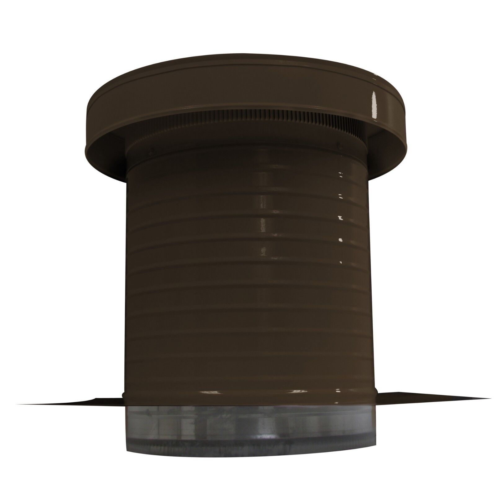 12 inch diameter Aluminum Keepa Roof Jack Vent Cap with Tail Pipe in Brown