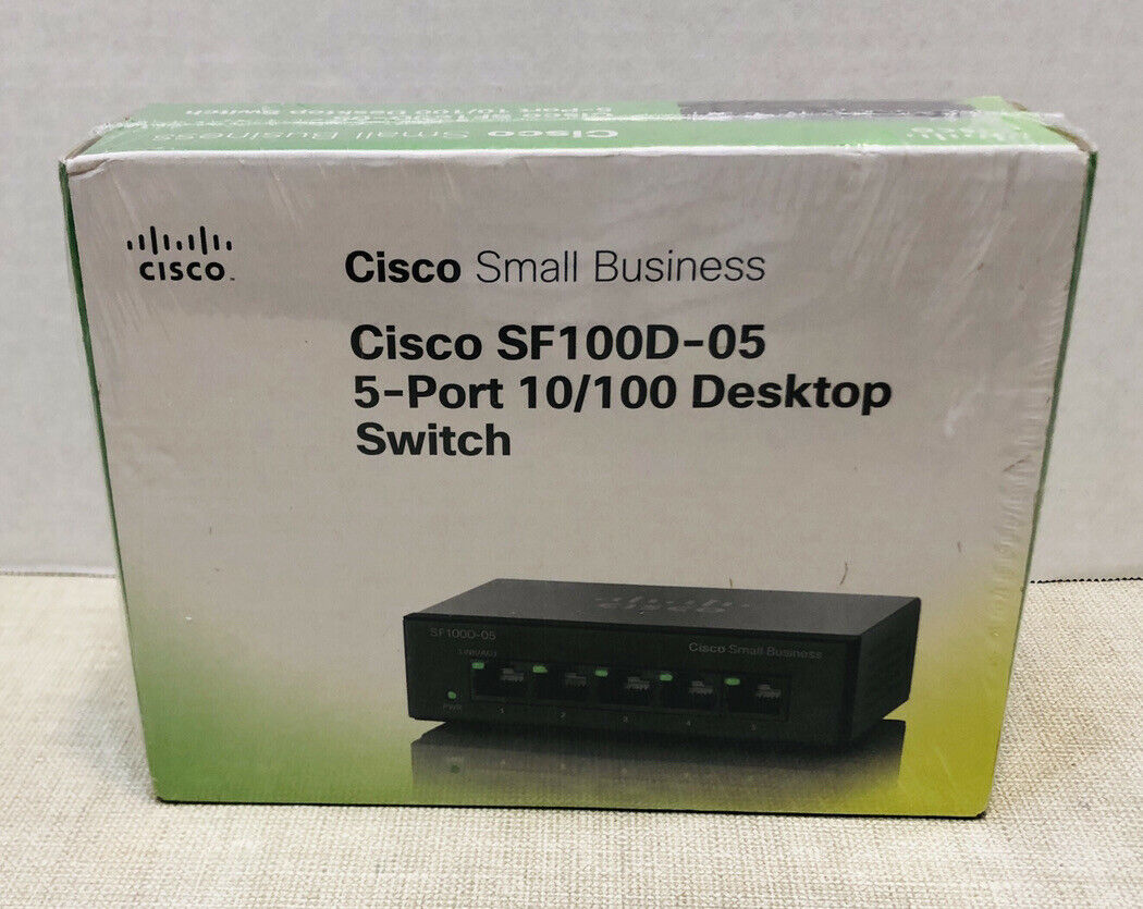 Cisco Small Business 100 Series Desktop Switch Sf 100d-05 5 Port 10/100