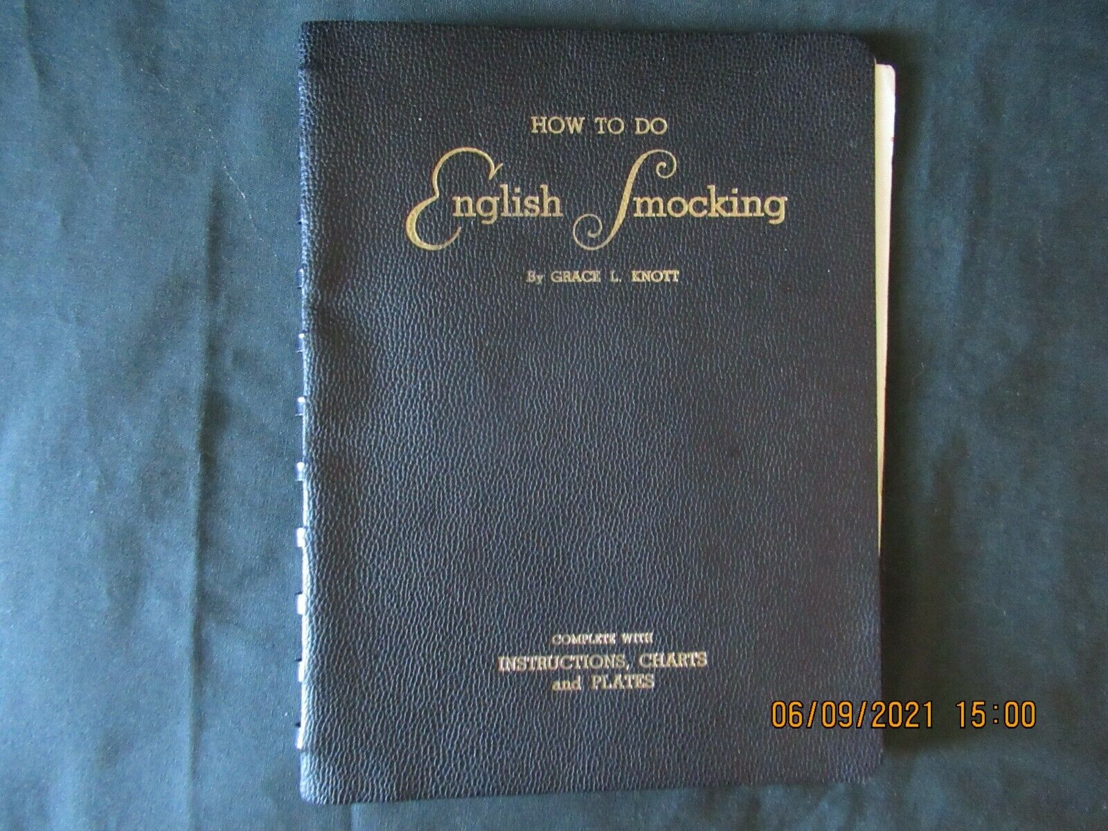 Grace L. Knott Smocking Book 1946 Edition 23 Pages+6 Extra Color Plates Patterns