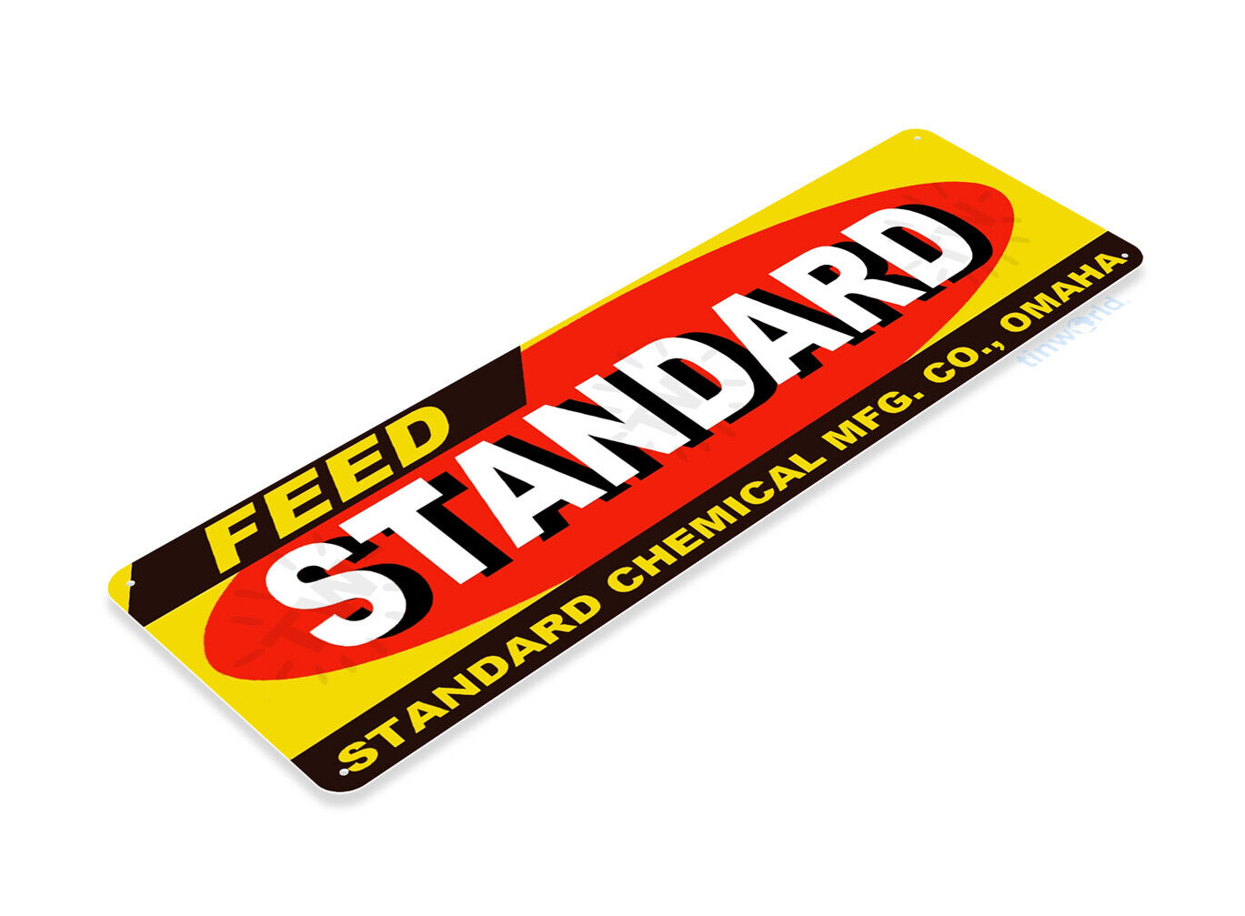 Standard Feed Retro Metal Sign 4 X 11 Inches