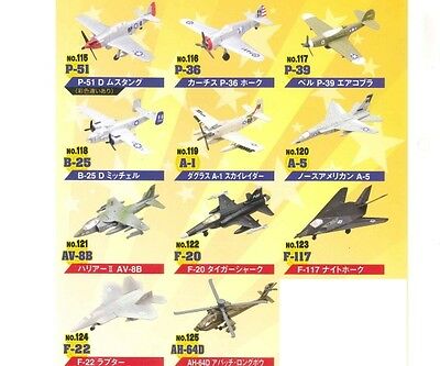 Furuta War Planes Vol.7 Miniature Plastic Model Standard Set of 11 Rare New