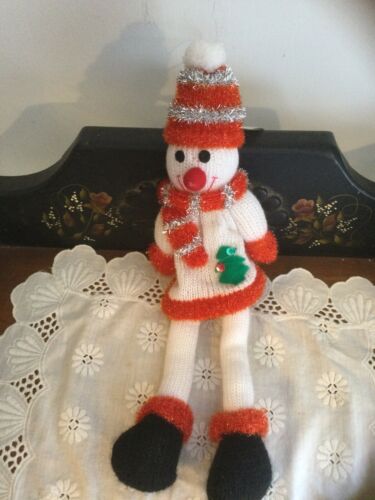 International Bazaar Stuffed Sparkly Plush Snow Lady Holiday Christmas Decorativ