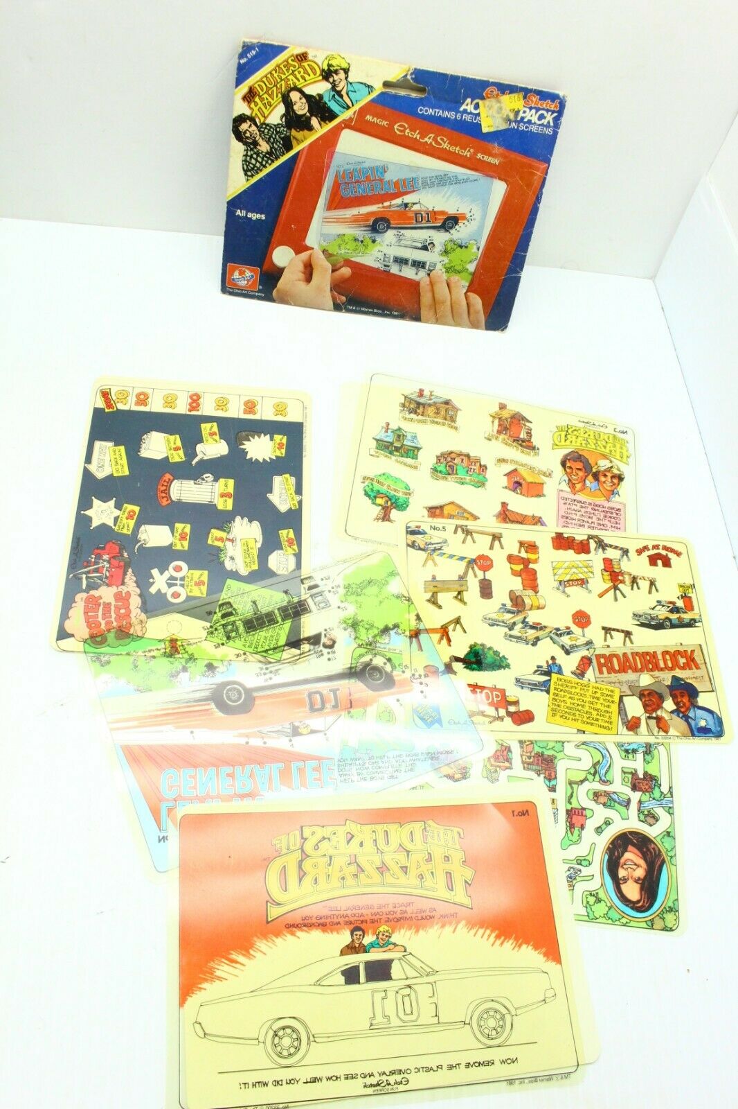 Vintage Etch A Sketch Action Pack The Dukes Of Hazzard Set