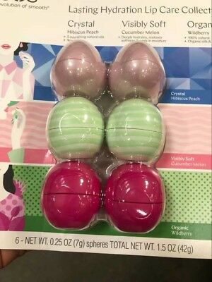 Eos Evolution Of Smooth Lip Balm-lasting Hydration Lip Care Collection 6pack