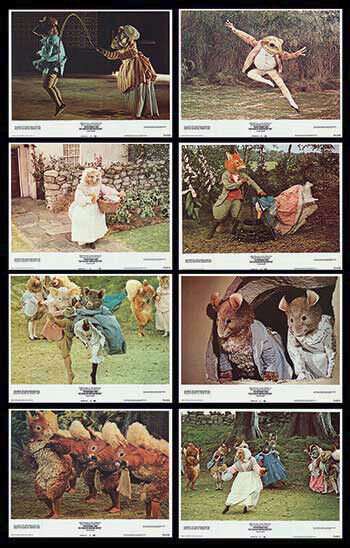 PETER RABBIT AND THE TALES OF BEATRIX POTTER original 1971 movie lobby card set
