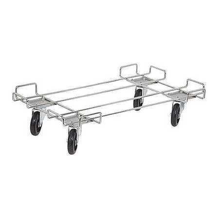 Zoro Select 45vy11 Dolly Base 20"d X 48"w, Chrome Plated