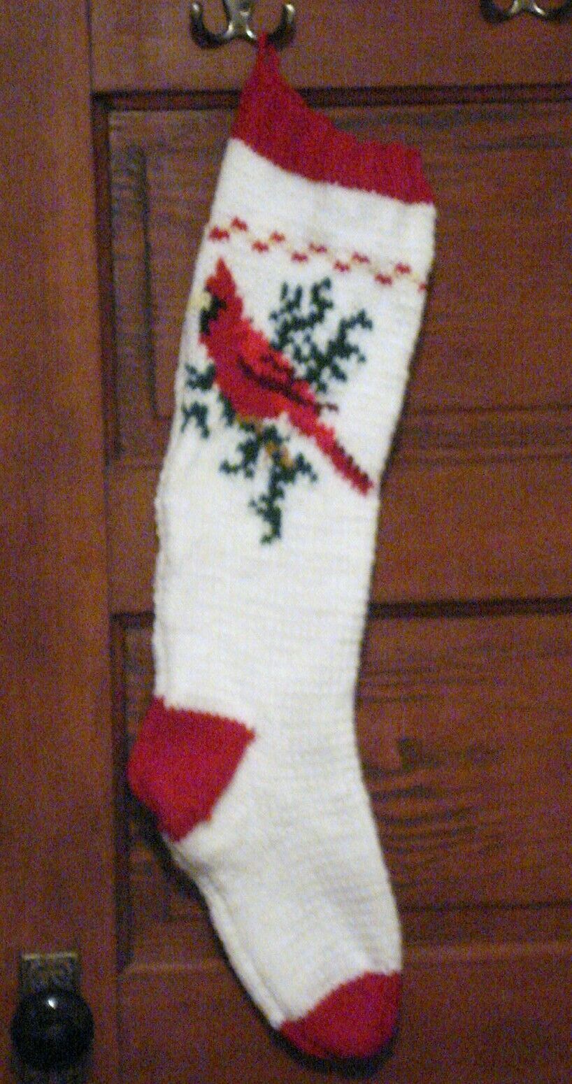 Hand knitted personalized Christmas stockings