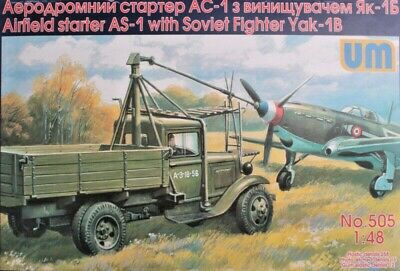 Airfield starter AS-1 with soviet fighter Yak-1B << UM #505, 1:48 scale