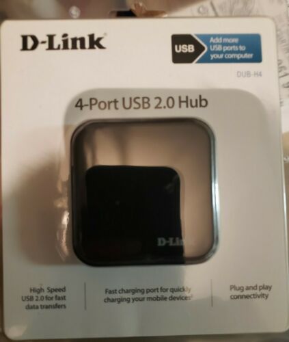 D-link 4-port Usb 2.0 Dub-h4 Powered Usb Hub