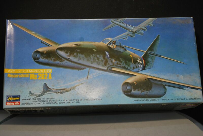 Messerschmitt Me262 -a  -- Hasegawa - Bnib -sealed  - 1/72