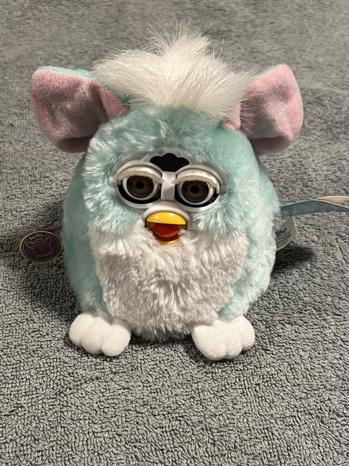 1999 Vintage FURBY BABIES Tiger Electronic Interactive ToyTeal Blue Pink W TAGS!